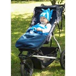 Bobbles Blueberry Fleece Buggysnuggle