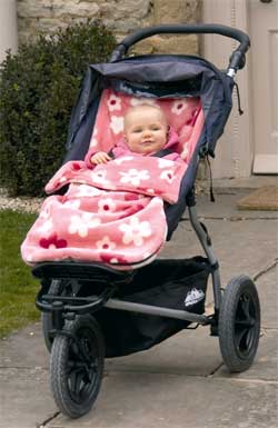 Pink Flower Fur Buggysnuggle