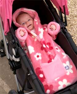 Pink Flower Fur Babysnuggle