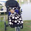 Black Retro Spotty Buggysnuggle